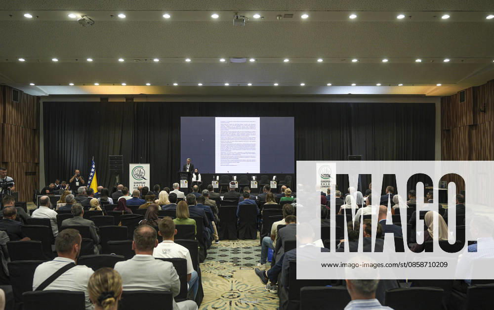 4th European Halal Congress in Sarajevo SARAJEVO, BOSNIA AND HERZEGOVINA - JUNE 9: Participants attend the 4th European Halal Congress 2026, a major event for the halal industry in Europe, in Sarajevo, Bosnia and Herzegovina, on June 9, 2026. Samir Jordamovic Anadolu Sarajevo Bosnia and Herzegovina. Editorial use only. Please get in touch for any other usage.