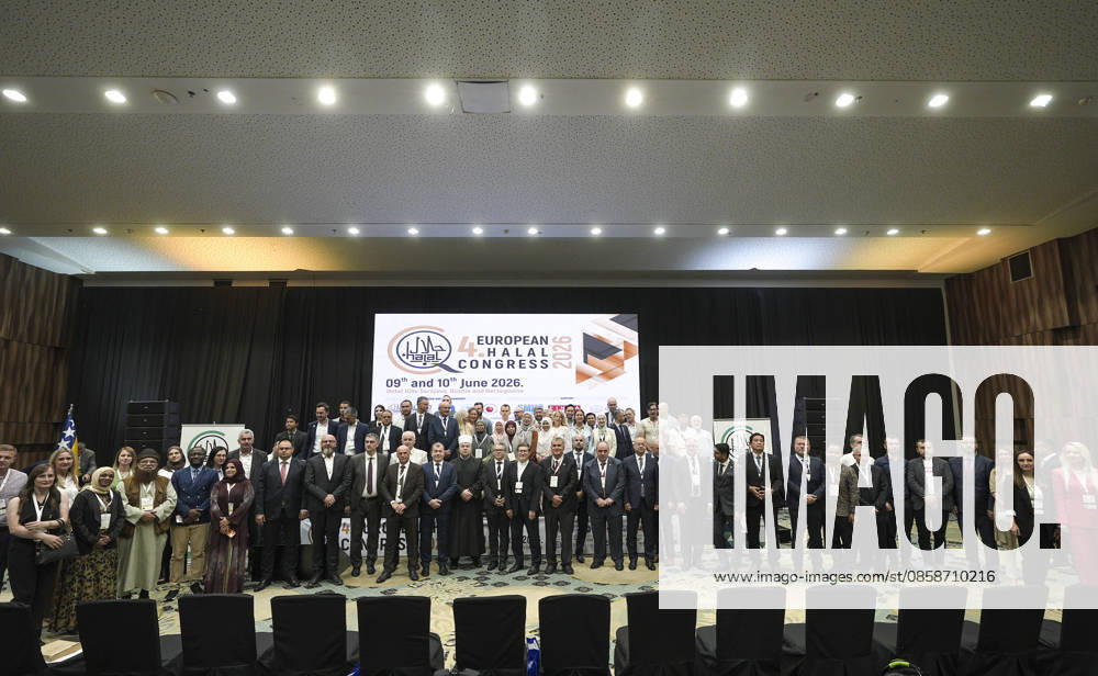 4th European Halal Congress in Sarajevo SARAJEVO, BOSNIA AND HERZEGOVINA - JUNE 9: Participants attend the 4th European Halal Congress 2026, a major event for the halal industry in Europe, in Sarajevo, Bosnia and Herzegovina, on June 9, 2026. Samir Jordamovic Anadolu Sarajevo Bosnia and Herzegovina. Editorial use only. Please get in touch for any other usage.