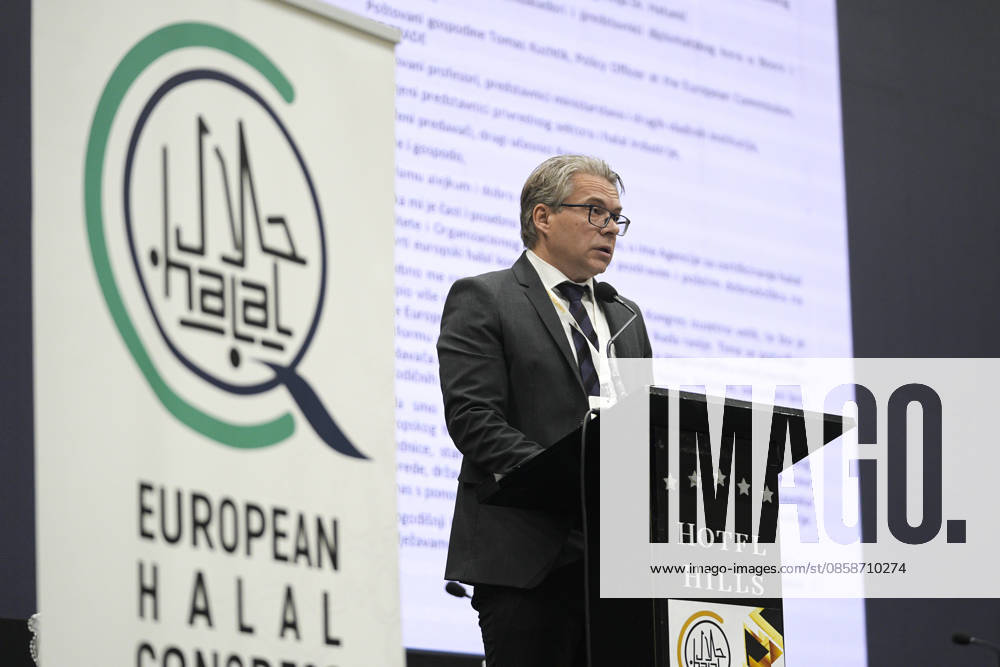 4th European Halal Congress in Sarajevo SARAJEVO, BOSNIA AND HERZEGOVINA - JUNE 9: Damir Alihodzic, Ph.D., President of the 4th European Halal Congress Organization Committee, attends the 4th European Halal Congress 2026, a major event for the halal industry in Europe, in Sarajevo, Bosnia and Herzegovina, on June 9, 2026. Samir Jordamovic Anadolu Sarajevo Bosnia and Herzegovina. Editorial use only. Please get in touch for any other usage.