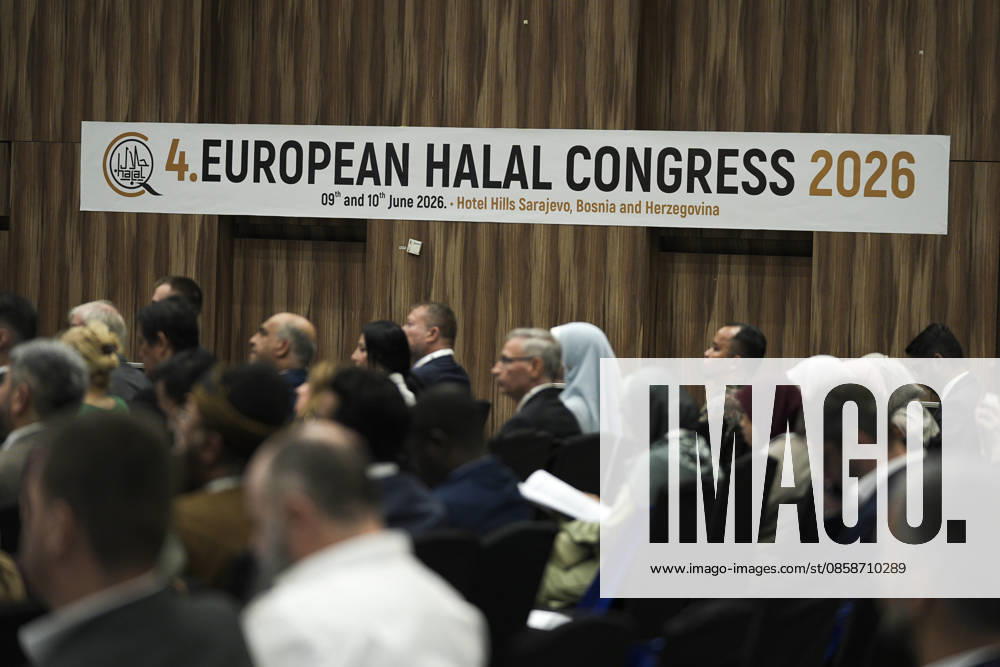 4th European Halal Congress in Sarajevo SARAJEVO, BOSNIA AND HERZEGOVINA - JUNE 9: Participants attend the 4th European Halal Congress 2026, a major event for the halal industry in Europe, in Sarajevo, Bosnia and Herzegovina, on June 9, 2026. Samir Jordamovic Anadolu Sarajevo Bosnia and Herzegovina. Editorial use only. Please get in touch for any other usage.