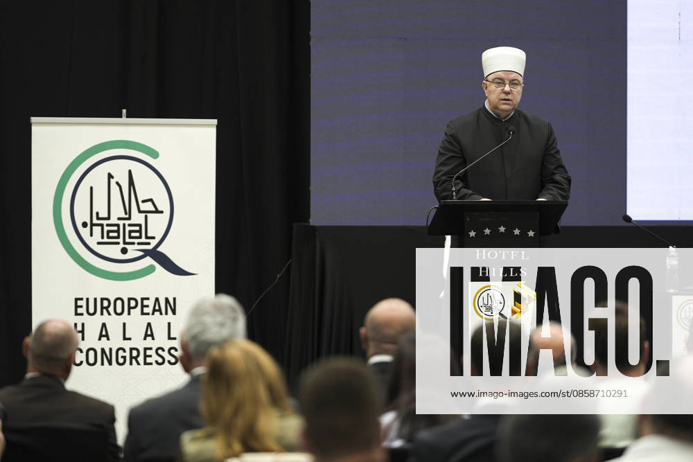 4th European Halal Congress in Sarajevo SARAJEVO, BOSNIA AND HERZEGOVINA - JUNE 9: Hfz. Mensur-ef. Malkic, Ph.D., Envoy of the Grand Mufti of the Islamic Community in Bosnia and Herzegovina, attends the 4th European Halal Congress 2026, a major event for the halal industry in Europe, in Sarajevo, Bosnia and Herzegovina, on June 9, 2026. Samir Jordamovic Anadolu Sarajevo Bosnia and Herzegovina. Editorial use only. Please get in touch for any other usage.