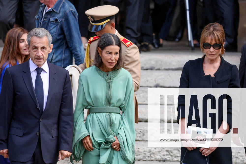 Nicolas Sarkozy, Princess Lalla Meryem, Carla Bruni at the funeral of B Chirac in the Sainte Clotilde Basilica in Paris 7th arrondissement on June 12, 2026 The former first lady of France died on June 5, 2026 at the age of 93 Jacovides Liewig Bestimage The funeral of B Chirac in the Sainte Clotilde Basilica in Paris 7th arrondissement on June 12, 2026 The former first lady of France died on June 5, 2026 at the age of 93 Paris France