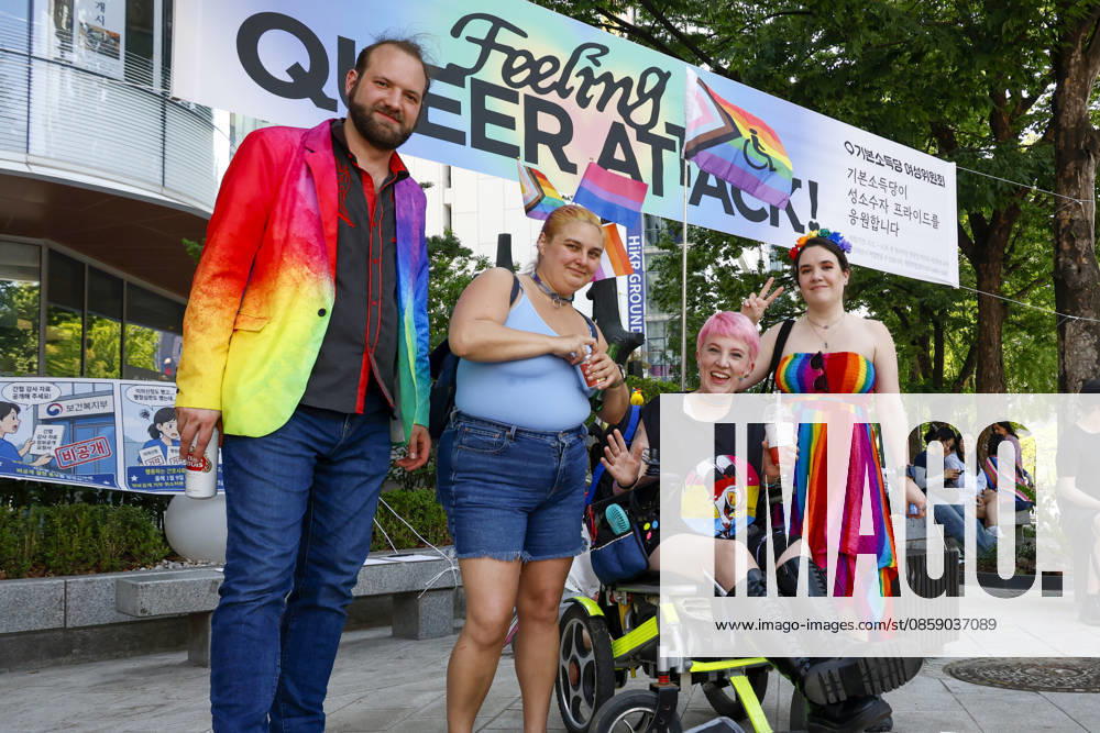 Annual LGBTQ Pride Parade held in central Seoul Revelers enjoy various events during the 27th Seoul Queer Parade in downtown Seoul, South Korea, on June 13, 2026. Seoul South Korea