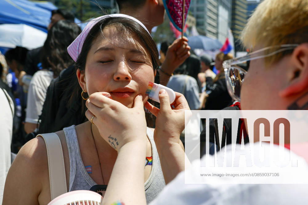 Annual LGBTQ Pride Parade held in central Seoul Revelers enjoy various events during the 27th Seoul Queer Parade in downtown Seoul, South Korea, on June 13, 2026. Seoul South Korea