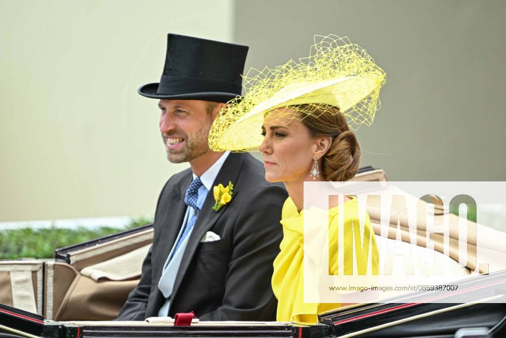 Royal Ascot 2026 LONDON, UNITED KINGDOM - JUNE 17: Catherine, Princess of Wales and William, Prince of Wales attend the traditional Royal Ascot horse racing event, held in the United Kingdom since 1711, in London, United Kingdom on June 17, 2026. Rasid Necati Aslim Anadolu London United Kingdom. Editorial use only. Please get in touch for any other usage.