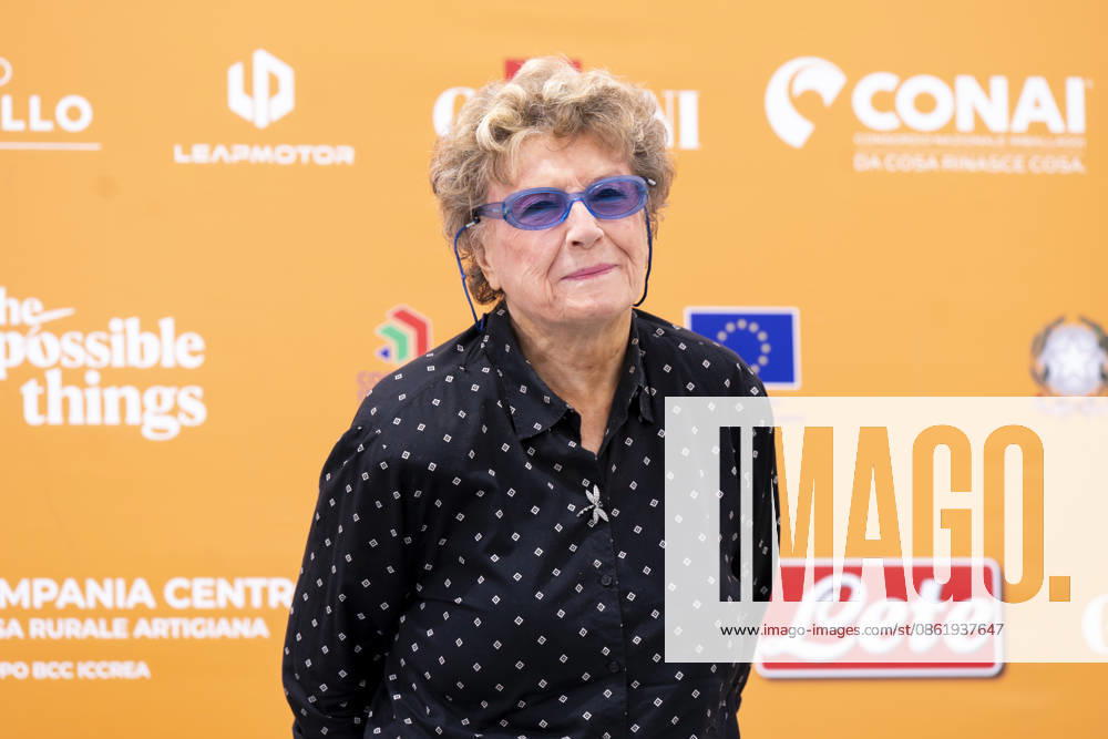 Italian writer Dacia Maraini attends the photocall at 56th Giffoni Film Festival 2025 in Giffoni Valle Piana, Salerno, Italy on July 17, 2026. Giffoni Valle Piana Italy - ZUMAl175 20260717_zip_l175_004