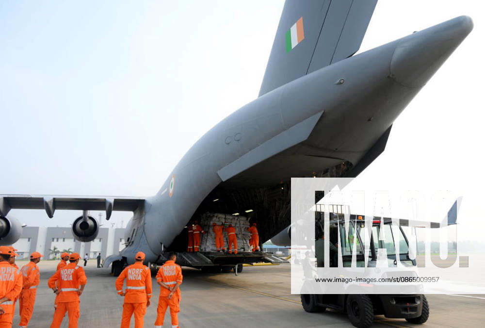 2nd Tranche of Relief Materials Dispatched for Flood-Ravaged Nepal from India Ghaziabad, Aug 27 (ANI): A view of the second tranche of Humanitarian Assistance and Disaster Relief (HADR) materials being dispatched for flood-ravaged Nepal from the Hindon Airport, in Ghaziabad on Thursday. (@DrSJaishankar X ANI Photo) Ghaziabad Uttar Pradesh India