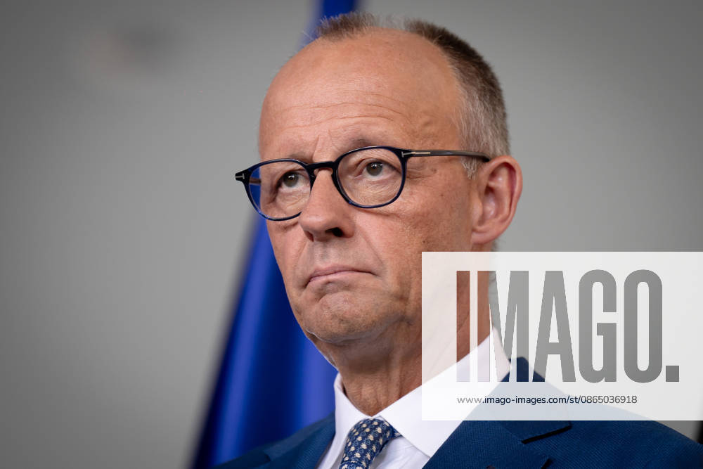 Chancellery, Meeting of Like-Minded States, Berlin, Chancellery, Press Conference, Federal Chancellor, Friedrich Merz, Berlin, Berlin, GER