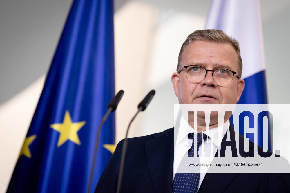 Chancellery, Meeting of Like-Minded States, Berlin, Chancellery, Press Conference, Prime Minister Petteri Orpo, Finland, Berlin, Berlin, GER