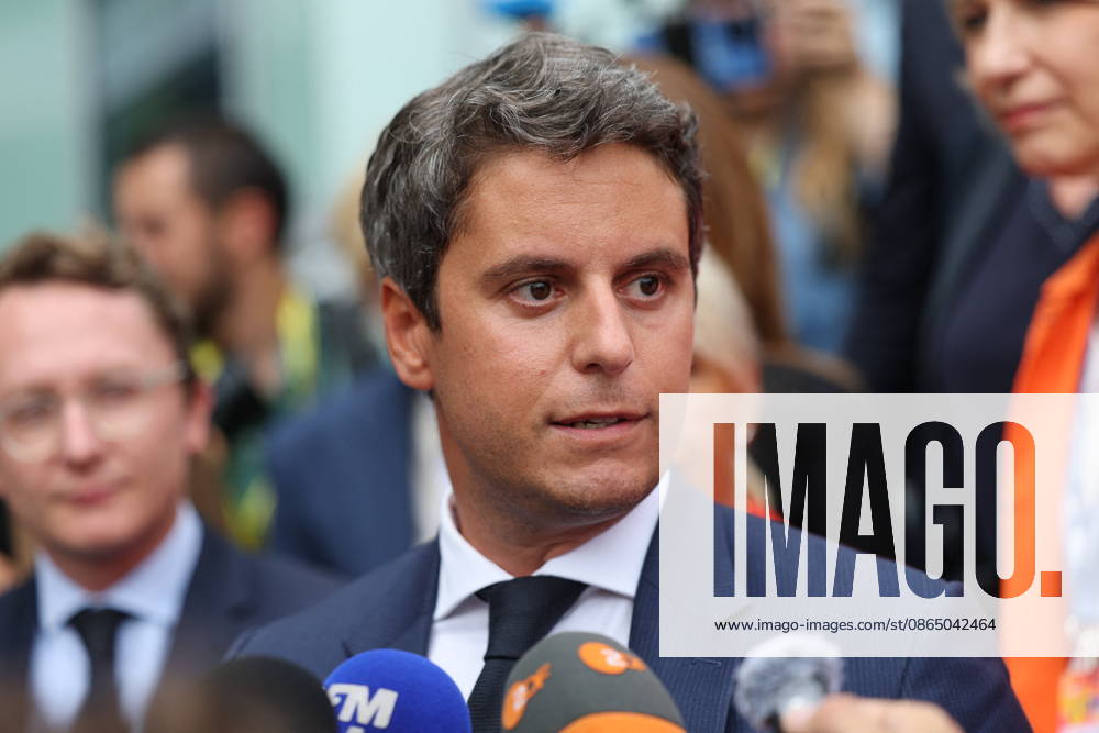 REF Medef - Gabriel Attal Arrives at Presidential Debate General Secretary of French centrist party Renaissance and 2027 presidential candidate Gabriel Attal arrives at the presidential debate during the La REF 2026 meeting of French entrepreneurs, organised by the MEDEF, France s main employers federation, at the Roland-Garros venue in Paris, France on August 27, 2026. Photo by Raphael Lafargue ABACAPRESS.COM Paris France