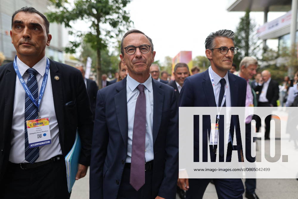 REF Medef - Bruno Retailleau Arrives at Presidential Debate President of the political party The Republicans LR and 2027 presidential candidate Bruno Retailleau arrives at the presidential debate during the La REF 2026 meeting of French entrepreneurs, organised by the MEDEF, France s main employers federation, at the Roland-Garros venue in Paris, France on August 27, 2026. Photo by Raphael Lafargue ABACAPRESS.COM Paris France
