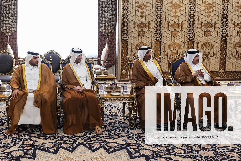 Qatar and Iran Discuss Diplomacy Members of the Qatari delegation sit during talks between Prime Minister and Foreign Minister Sheikh Mohammed bin Abdulrahman bin Jassim Al Thani and Iranian Parliament Speaker Mohammad Bagher Ghalibaf in Tehran, Iran, on August 27, 2026. The two officials discussed regional developments, efforts to reduce tensions, and ways to create conditions for the resumption of diplomatic dialogue, with the Qatari prime minister stressing that diplomacy remained the best means of resolving disputes and preventing further escalation. Tehran Tehran Iran