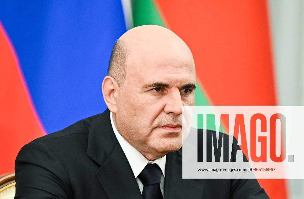 RUSSIA, MOSCOW - AUGUST 28, 2026: Russia s Prime Minister Mikhail Mishustin during a meeting with Belarus President Alexander Lukashenko at the House of the Russian Government. Alexander Miridonov POOL TASS 96740287