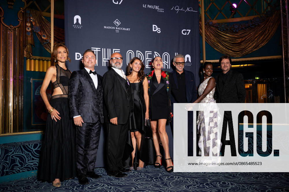 Linda Gennari, Valentino Buzza, Mariam Battistelli, Davide Livermore, Caterina Murino, Rossy de Palma, Vincent Cassel, Paolo Gep Cucco at the premiere of the film *The Opera* at the Folies Bergère in Paris on August 31, 2026. Pierre Perusseau Bestimage Premiere of the film *The Opera* at the Folies Bergère in Paris on August 31, 2026. Paris, France