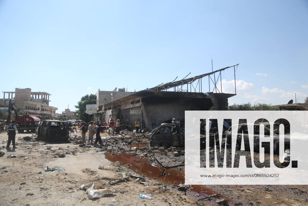 Explosion in Syria’s Idlib kills 5 IDLIB, SYRIA - SEPTEMBER 01: The explosion heavily damages nearby buildings and vehicles after an ammunition-laden vehicle explodes in Syria’s northwestern Idlib province, killing five people and injuring 10 others, according to initial reports, on September 01, 2026. Kasim Yusuf Anadolu Idlib Suriye. Editorial use only. Please get in touch for any other usage.