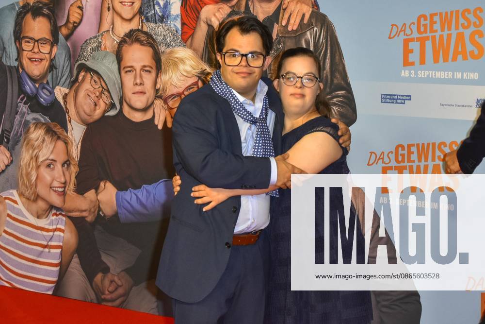 ABB GEWISSEETWAS: Frangiskos Kakoulakis and Antonia Riet appeared on the red carpet at the NRW Kino film premiere of *Das gewisse Etwas* at the Cinedom cinema on September 1, 2026, in Cologne, North Rhine-Westphalia, Germany
