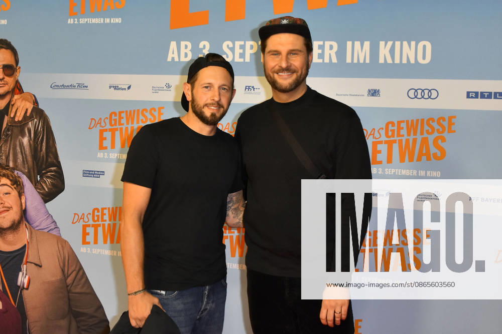 ABB GEWISSEETWAS: Maurice Gajda and Mitch Gajda made a guest appearance on the red carpet at the NRW Kino film premiere of *Das gewisse Etwas* at the Cinedom cinema on September 1, 2026, in Cologne, North Rhine-Westphalia, Germany