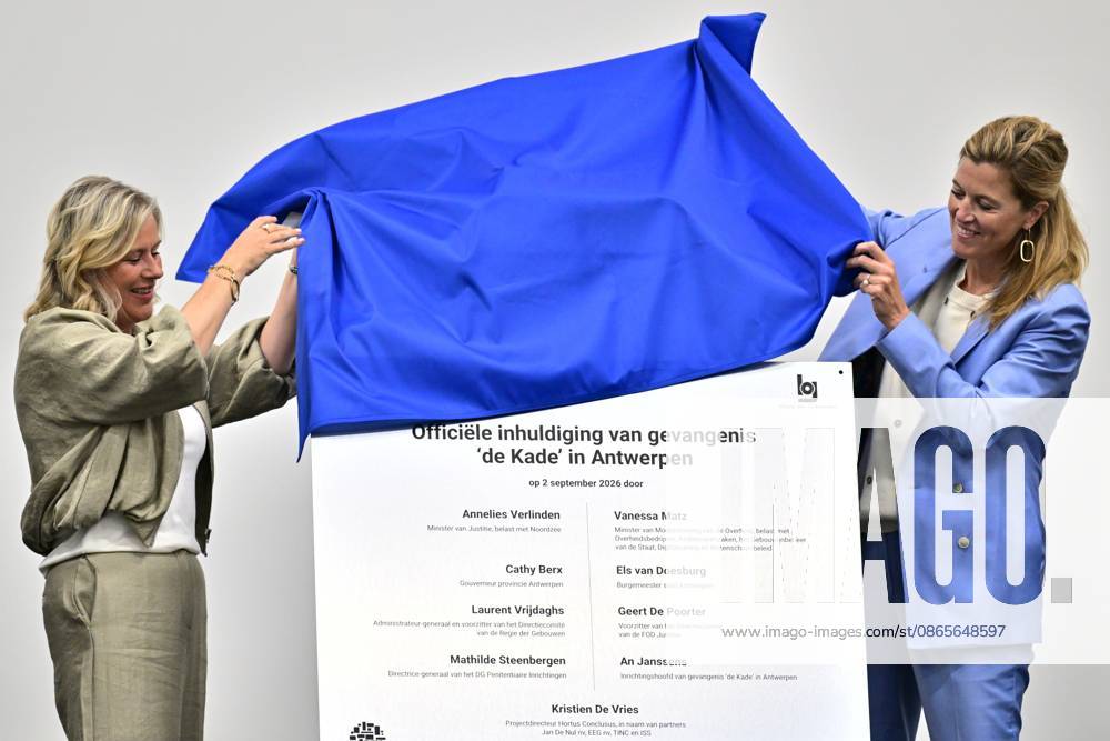 The official opening of the new de Kade jail in Antwerp, Wednesday 2 September 2026. The prison will have capacity for 440 inmates. It will be divided into one wing for 330 men, one wing for 66 women and one wing comprising a medical centre and a care unit for 44 people. Each wing will consist of living units for 22 inmates. DIRKxWAEM 185032409