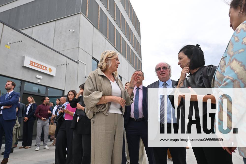 Opening Of The New Prison In Antwerp ANTWERPEN, BELGIUM - SEPTEMBER 02: Vanessa Matz (Les Engagés) Minister of Government of Buildings and An Janssens.director of the prison are present at the official opening of the new de Kade prison in Antwerp, The new prison in Antwerp has been designed in line with current prison policy, with the aim of ensuring that life inside is as close as possible to the normality of the outside world. It has a capacity of 440 inmates and comprises various buildings linked by courtyards and streets on a human scale..on September 02, 2026 in Antwerpen, Belgium, 02 09 2026 Antwerpen Belgium
