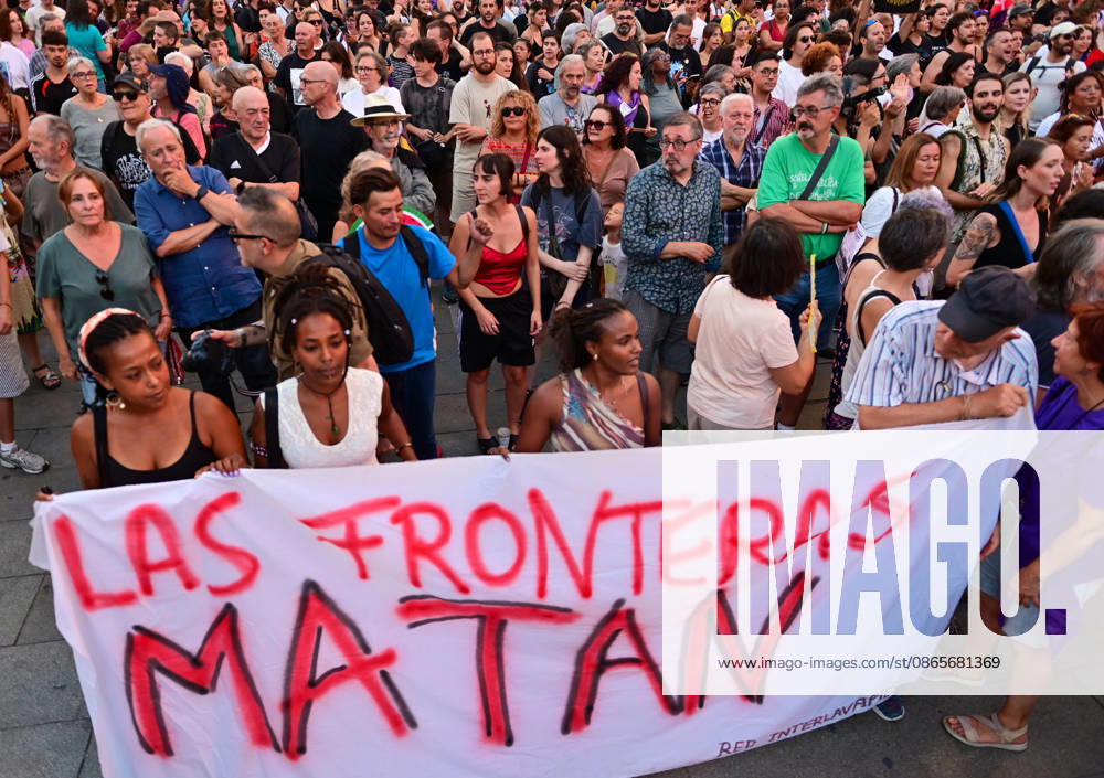 Anti-racism demonstration in Madrid s Callao Square amid the political debate over migration and the situation in Ceuta. The demonstration has been called by left-wing political parties and groups as a counter-protest to demonstrations called by Spain s People s Party (PP) and Vox. Madrid SPAIN - ZUMAz108 20260902_znp_z108_004