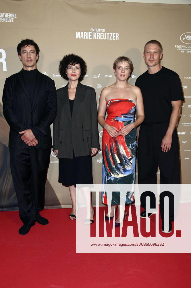 Laurence Rupp, Marie Kreutzer, Jella Haase, and Anton Rubtsov at the premiere of *Gentle Monster* at the Delphi Filmpalast in Berlin, September 2, 2026 Foto:xN.xKubelkax xFuturexImagex monster_6911