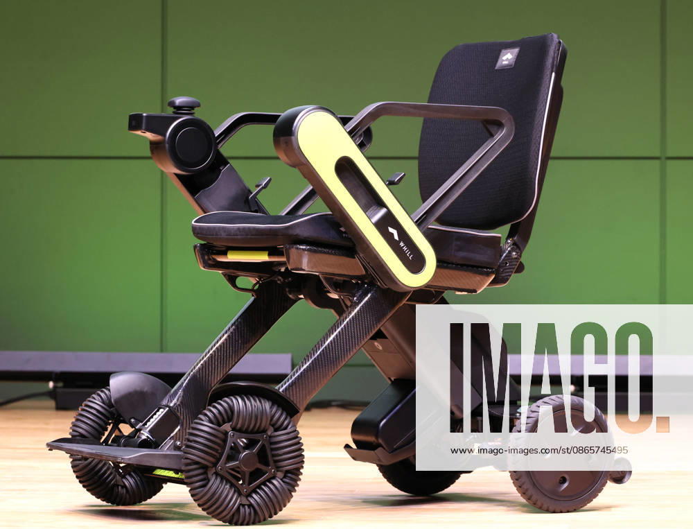 Tokyo, Japan - Japanese personal mobility company Whill unveils the new lighweight folding electric wheelchair Whill Model C Lite in Tokyo on Thursday, September 3, 2026. The new mobility weighing 18.6kg body with carbon fiver reinforced plastics parts has omni-directional wheels for front wheels and high performance battery to drive 38.5km of distance. (photo by Yoshio Tsunoda AFLO) aflo_344739870