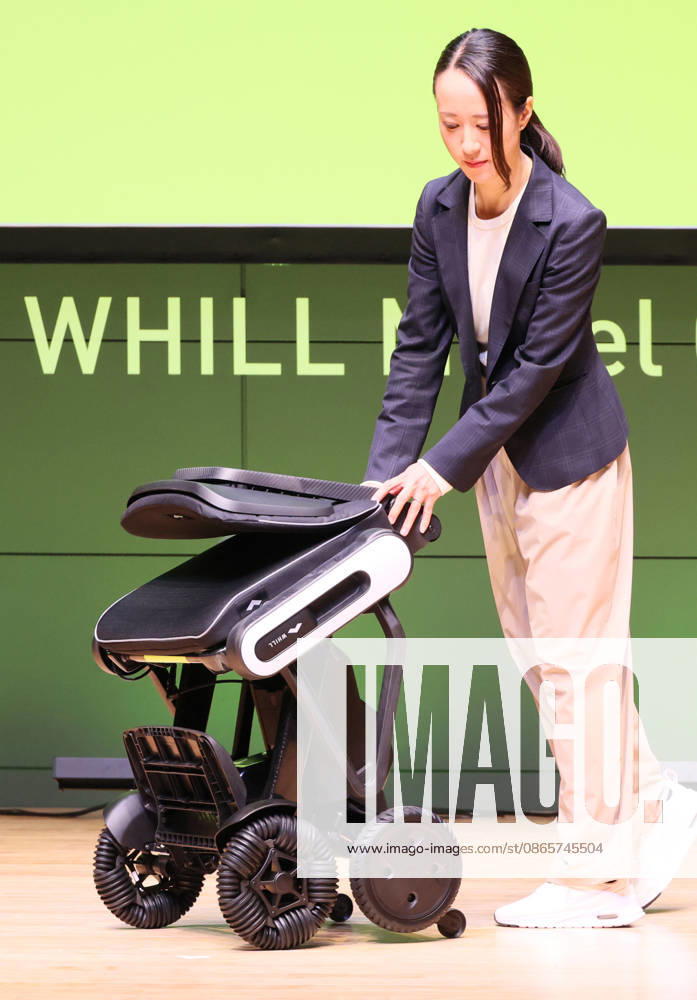 Tokyo, Japan - Japanese personal mobility company Whill unveils the new lighweight folding electric wheelchair Whill Model C Lite in Tokyo on Thursday, September 3, 2026. The new mobility weighing 18.6kg body with carbon fiver reinforced plastics parts has omni-directional wheels for front wheels and high performance battery to drive 38.5km of distance. (photo by Yoshio Tsunoda AFLO) aflo_344739876