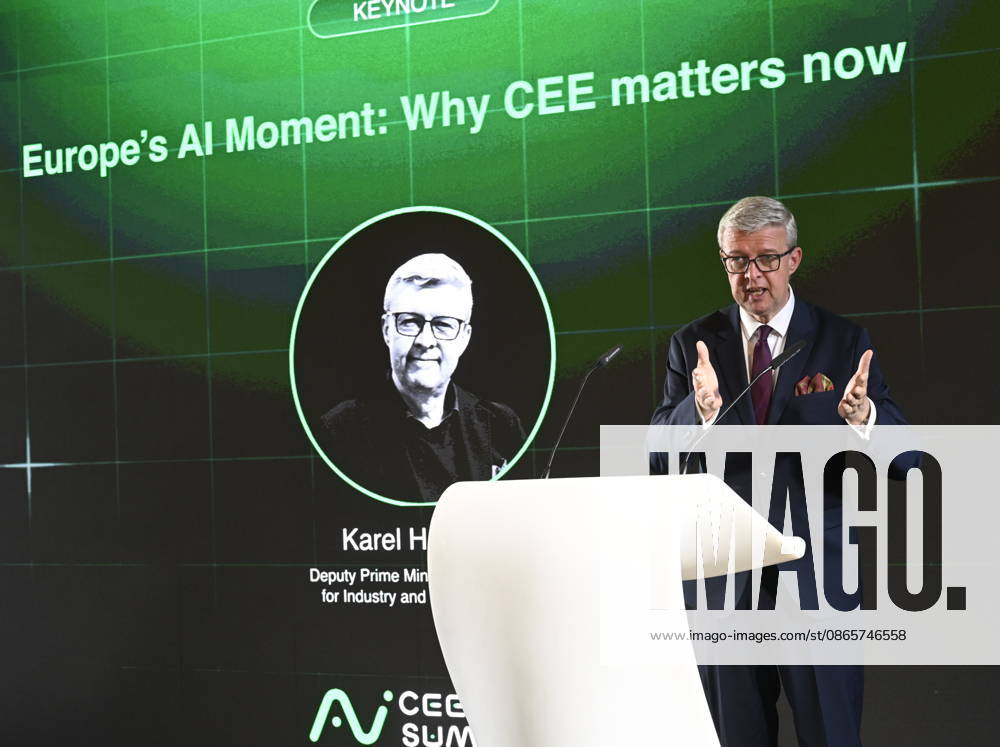 Czech Industry and Trade Minister Karel Havlicek attends a meeting of artificial intelligence (AI) experts from Central and Eastern Europe, CEE AI Summit 2026, in Prague, Czech Republic, on September 3rd, 2026. (CTKxPhoto MichalxKrumphanzl) CTKPhotoP2026090302870 CTKPhotoP2026090302870