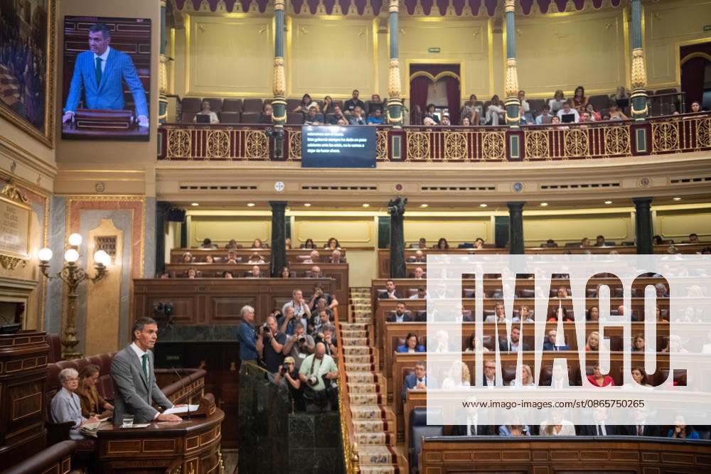 Sánchez Appears Before Congress to Report on the Government’s Response to the Migration Crisis in Ceuta Prime Minister Pedro Sánchez speaks during a plenary session of the Congress of Deputies on September 3, 2026, in Madrid, Spain. Sánchez appears before the full Congress this Thursday to report on the government’s response to the events that have taken place in Ceuta since July 30 and on the current situation in the autonomous city. SEPTEMBER 3, 2026 Fernando Sá Madrid, Madrid, Spain