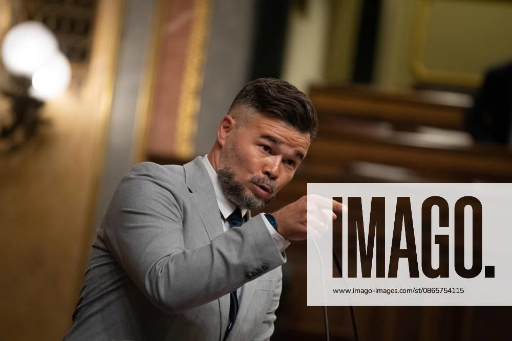 Sánchez Appears Before Congress to Report on the Government’s Response to the Migration Crisis in Ceuta ERC Spokesperson in Congress Gabriel Rufián speaks during a plenary session in the Congress of Deputies on September 3, 2026, in Madrid, Spain. Sánchez is appearing this Thursday before the full Congress to report on the government’s response to the events that have taken place in Ceuta since July 30 and on the current situation in the autonomous city. SEPTEMBER 3, 2026. Fernando Sá, Madrid, Madrid, Spain
