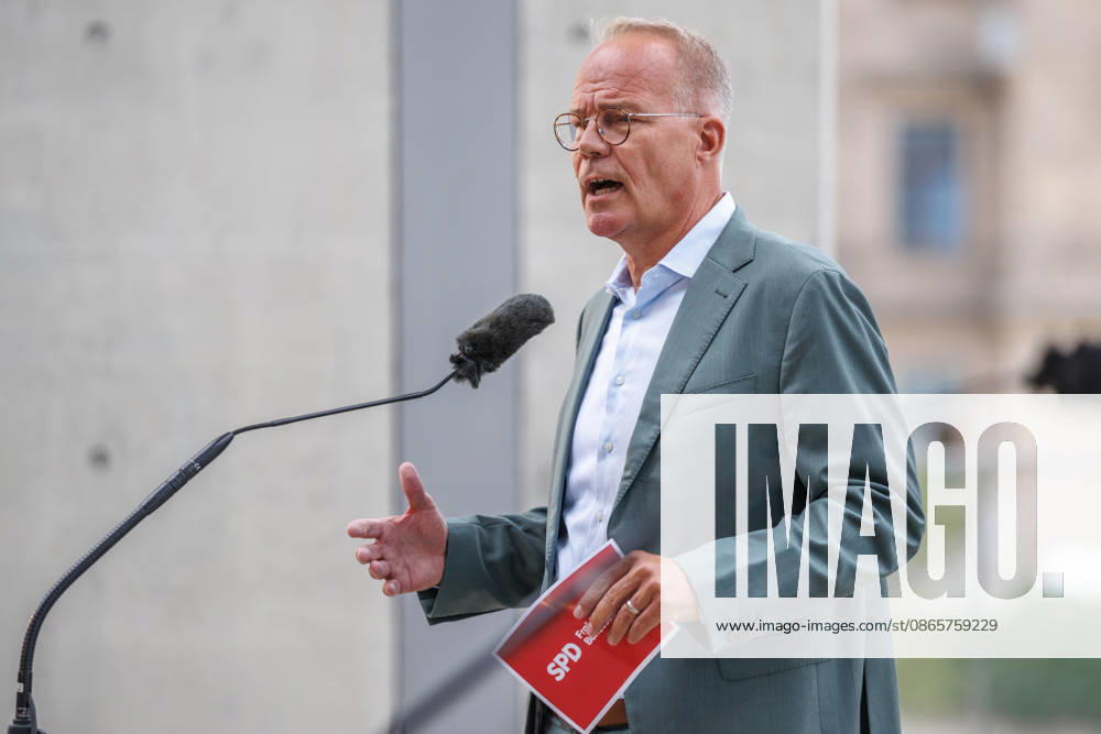 Matthias Miersch (SPD) during a press conference; Matthias Miersch, SPD Chairman, during a press conference held by the SPD parliamentary group in the Bundestag on September 3, 2026, in Berlin, Berlin, Germany, Reichstag