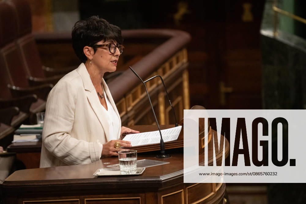 Sánchez Appears Before Congress to Report on the Government’s Response to the Migration Crisis in Ceuta PNV spokesperson in Congress, Maribel Vaquero, speaks during a plenary session in the Congress of Deputies on September 3, 2026, in Madrid, Spain. Sánchez will appear before the full Congress this Thursday to report on the government’s handling of the events that have taken place in Ceuta since July 30 and on the current situation in the autonomous city. SEPTEMBER 3, 2026 Fernando Sá Madrid, Madrid, Spain