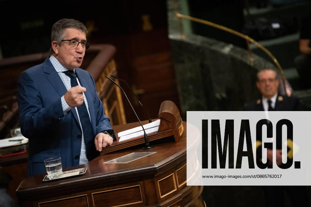 Sánchez Appears Before Congress to Report on the Government’s Response to the Migration Crisis in Ceuta PSOE Spokesperson in Congress, Patxi López, speaks during a plenary session in the Congress of Deputies on September 3, 2026, in Madrid, Spain. Sánchez is appearing before the full Congress this Thursday to report on the executive branch’s handling of the events that have taken place in Ceuta since July 30 and on the current situation in the autonomous city. SEPTEMBER 3, 2026. Fernando Sá. Madrid, Spain.
