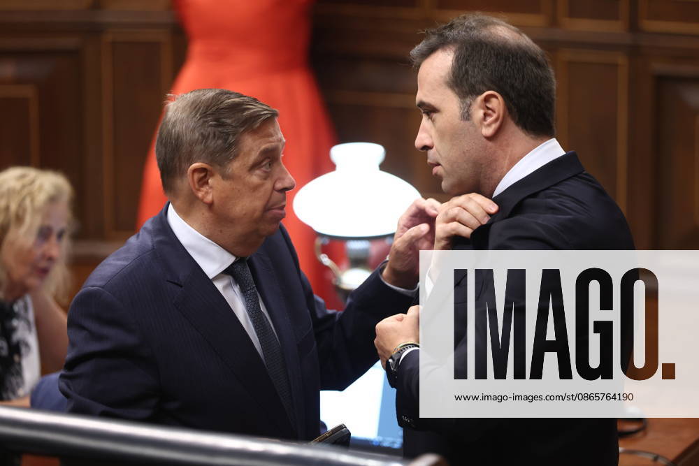 Sánchez Appears Before Congress to Report on the Government s Response to the Migration Crisis in Ceuta The Minister of Agriculture, Fisheries, and Food, Luis Planas i, and the First Vice President and Minister of Economy, Trade, and Business, Carlos Cuerpo d, during a plenary session in the Congress of Deputies on September 3, 2026, in Madrid, Spain. Sánchez is appearing this Thursday before the plenary session of Congress to report on the government’s response to the events that have taken place in Ceuta since July 30 and on the current situation in the autonomous city. SEPTEMBER 3, 2026 Madrid, Spain
