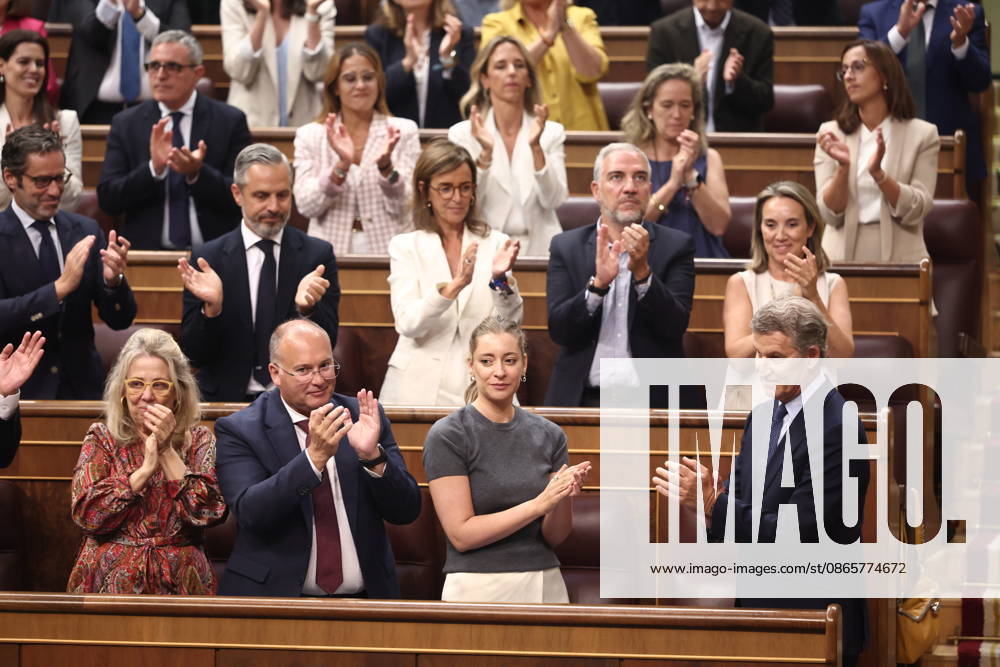 Sánchez Appears Before Congress to Report on the Government’s Response to the Migration Crisis in Ceuta The president of the People’s Party, Alberto Núnez Feijóo, is applauded by the PP caucus after his remarks during a plenary session in the Congress of Deputies on September 3, 2026, in Madrid, Spain. Sánchez is appearing this Thursday before the full Congress to report on the executive branch’s handling of the events that have taken place in Ceuta since July 30 and on the current situation in the autonomous city. SEPTEMBER 3, 2026 Madrid, Madrid, Spain