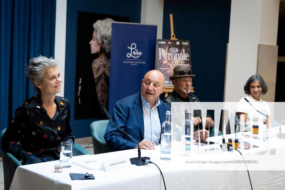 20th Anniversary of the Pyronale, Press Conference in Berlin, 20th Anniversary of the Pyronale, Press Conference, Atrium of the Hotel Luc, Mario Hempel, Eva Maria Encina, Rudolf Schenker, Sarah Wiener, Berlin, Berlin, GER