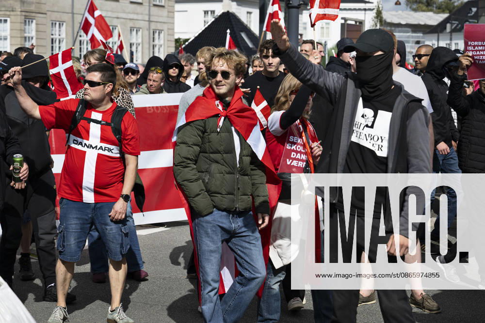 The Danish People is holding a so-called remigration march. The initiative, The Danish People, is holding a so-called remigration march and is met by a counter-demonstration organized by the Joint Initiative Against Racism and Discrimination in Østerbro, Copenhagen, on September 5, 2026. Photo by Nils Meilvang, Scanpix 2026, Copenhagen, Denmark