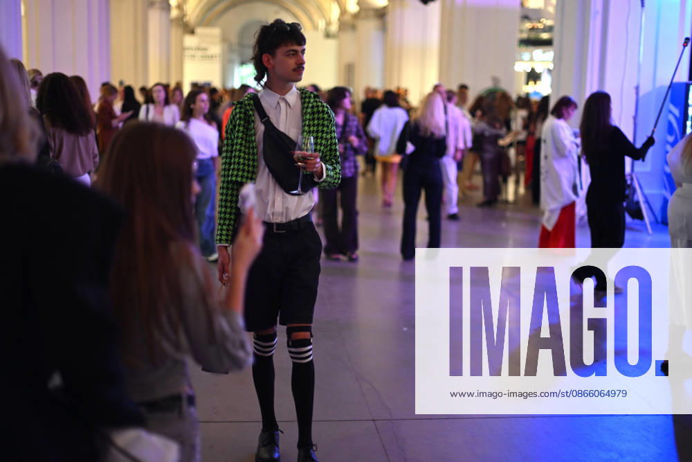 Guests attend Ukrainian Fashion Week SS27 at the Mystetskyi Arsenal National Cultural, Art and Museum Complex, Kyiv, Ukraine, September 5, 2026. (Photo by Yevhen Kotenko Ukrinform) Guests visit Ukrainian Fashion Week SS27 in Kyiv