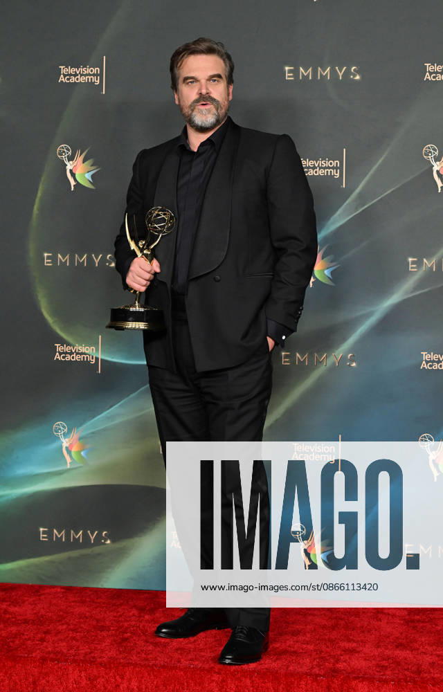 78th Emmy Awards Night 2 David Harbour in the press room at the 78th Emmy Awards Night 2, held at the Peacock Theatre in Los Angeles, Ca. on September 6, 2026. Los Angeles Peacock Theatre California USA