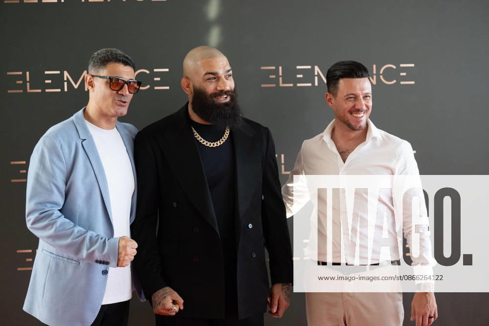 20260906 Elemence Product Launch COLOGNE, GERMANY SEPTEMBER 6, 2026 Touraj Kolai, Pouya Rahmani, and Nader Deljoo at the Elemence product launch on September 6, 2026, in Cologne, North Rhine-Westphalia, Germany
