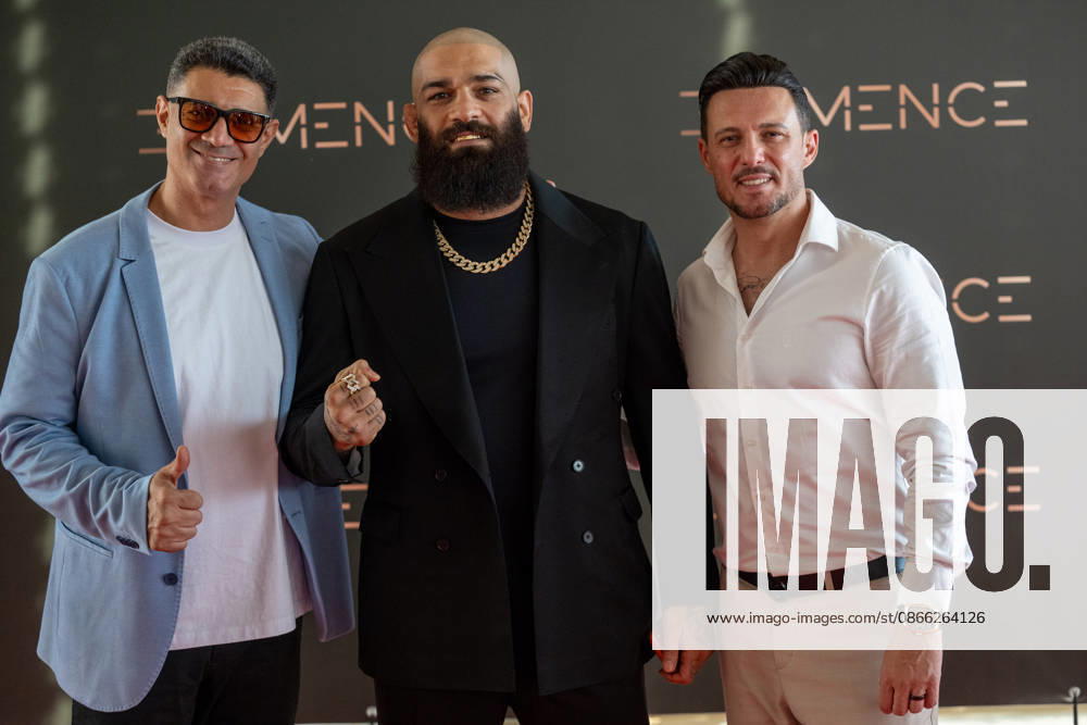 20260906 Elemence Product Launch COLOGNE, GERMANY SEPTEMBER 6, 2026 Touraj Kolai, Pouya Rahmani, and Nader Deljoo at the Elemence product launch on September 6, 2026, in Cologne, North Rhine-Westphalia, Germany