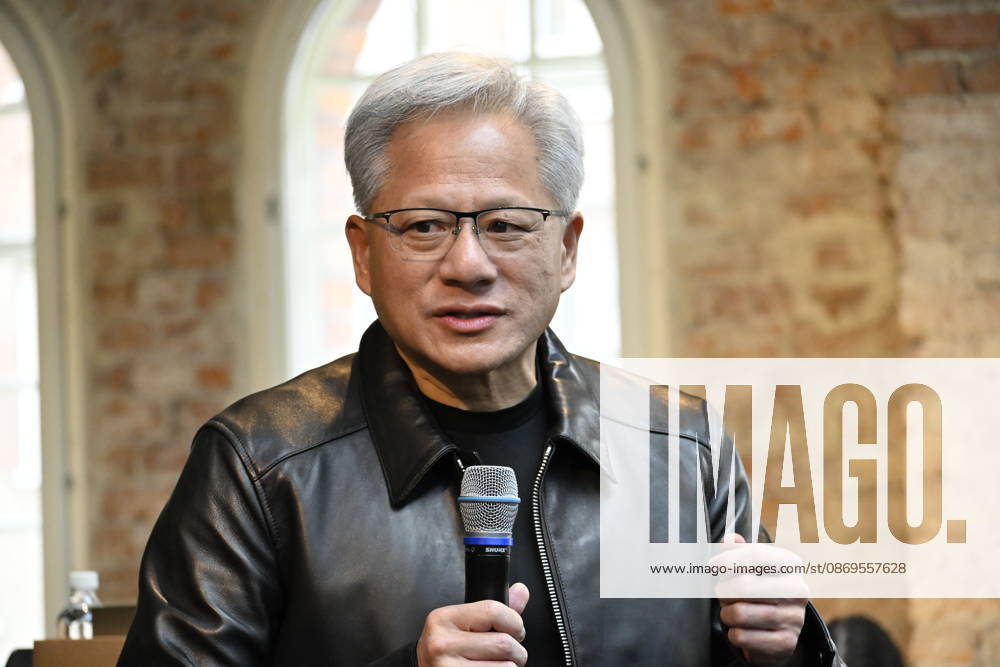 STOCKHOLM, Oct. 15, 2026 — Jensen Huang, CEO of Nvidia, speaks during the Build A Claw Experience event at Norrsken House Stockholm, as Nvidia hosts three AI events in Stockholm on Thursday