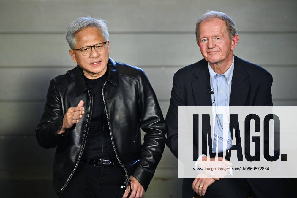 STOCKHOLM, SWEDEN 20261015 Jensen Huang, CEO of Nvidia, and Marcus Wallenberg at the Sferical One event at Eric Ericsonhallen on Thursday STOCKHOLM SWEDEN
