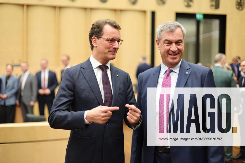 Bundesrat, October 16, 2025, Germany, Berlin, Bundesrat, 1069th Session, with Minister-President Markus Söder, portrait, Minister-President Manuela Schwesig, gestures, Minister-President Gordon Schnieder (CDU, Rhineland-Palatinate), Minister-President Hendrik Wüst (CDU, North Rhine-Westphalia), Berlin, Berlin, Germany