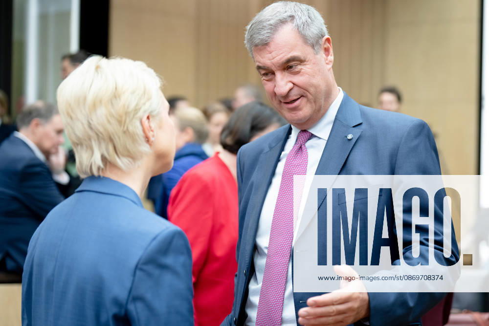 Meeting, Bundesrat, Minister-President, Markus Söder, Minister-President, Manuela Schwesig Meeting, Bundesrat, Berlin, Minister-President, Markus Söder, Minister-President, Manuela Schwesig Berlin Berlin GER