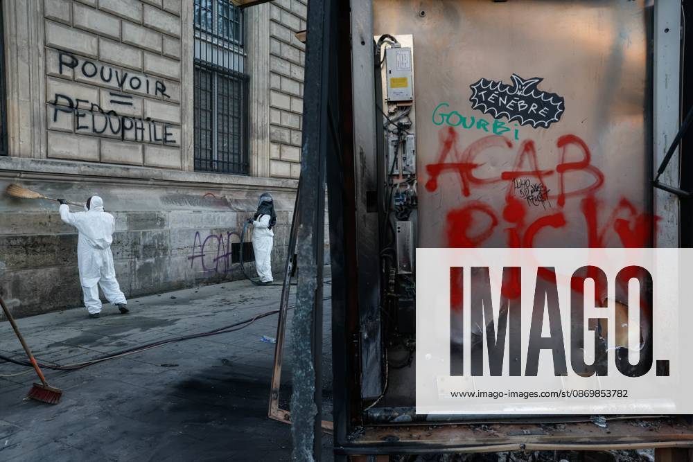 PARIS DAMAGE FROM THE OCTOBER 17, 2026 RIOTS PHOTOPQR LE PARISIEN Olivier Corsan Paris, October 18, 2026 Paris, France, October 18, 2026 This morning, Parisians and tourists discovered the damage and looting of stores that took place the previous day in the capital during the riots that broke out on the sidelines of the October 17, 2026, demonstration organized by the Yellow Vests against the high cost of living and high school students demanding more resources for education, as seen here at Place de la République. Photo: LP Olivier Corsan. The day of mobilization on October 17 against the high cost of living was marked by scenes of urban guerrilla warfare and looting in many cities. The Prime Minister reported 1,200 arrests and 150 police