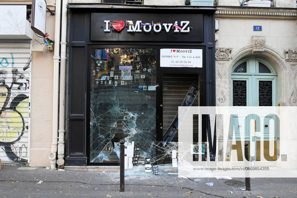 Images of the damage in the aftermath of the October 17, 2026, protests in Paris’s Bastille district. The day after violent clashes between protesters and French police during the demonstration against the high cost of living in Paris, France, on October 18, 2026. Lionel Urman, Bestimage, Paris, France