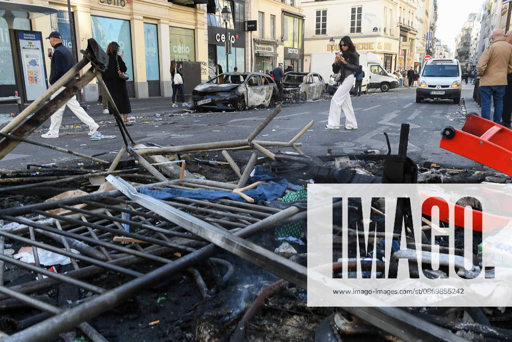 October 17 Protest in Paris: The Day After Strasbourg-Saint-Denis Violent clashes broke out between protesters and French police during the demonstration against the high cost of living in Paris, France, on October 18, 2026 460560 2026 10 18 Paris France