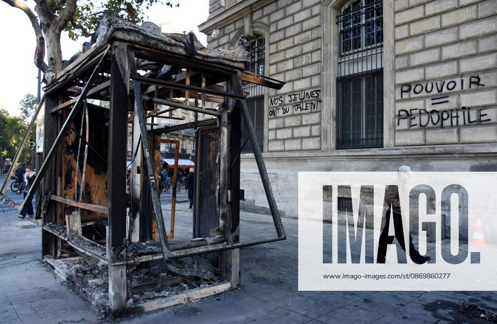 Day after the demonstrations, violence and looting occurred near the Place de la Republique - Paris The day after the demonstrations, violence and looting occurred near the Place de la Republique in Paris, France on October 18, 2026. Violent clashes between protesters and the French police during the demonstration protesting against the high cost of living. as part of a nationalwide call for mobilisation bringing together various groups expressing their anger former Yellow Vests, secondary school and university students, climate activists, even farmers. After weeks of student protests, France faces broader, nationwide demonstrations. Photo by Alain Apaydin ABACAPRESS Paris France