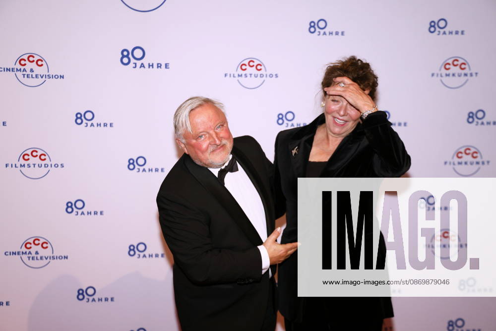 Axel Prahl and Margarita Broich at the 80th Anniversary CCC Filmkunst Gala at the CCC Film Studios in Berlin